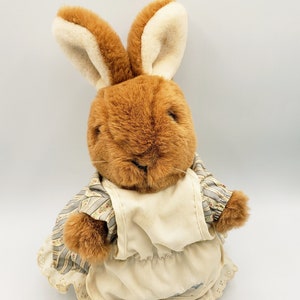 Vintage Beatrix Potter Peter Rabbit Eden Toys Frederick Warne Korea 12&quot; Easter. Made in Korea for Eden Toys, New York. Measures 12&quot; tall.