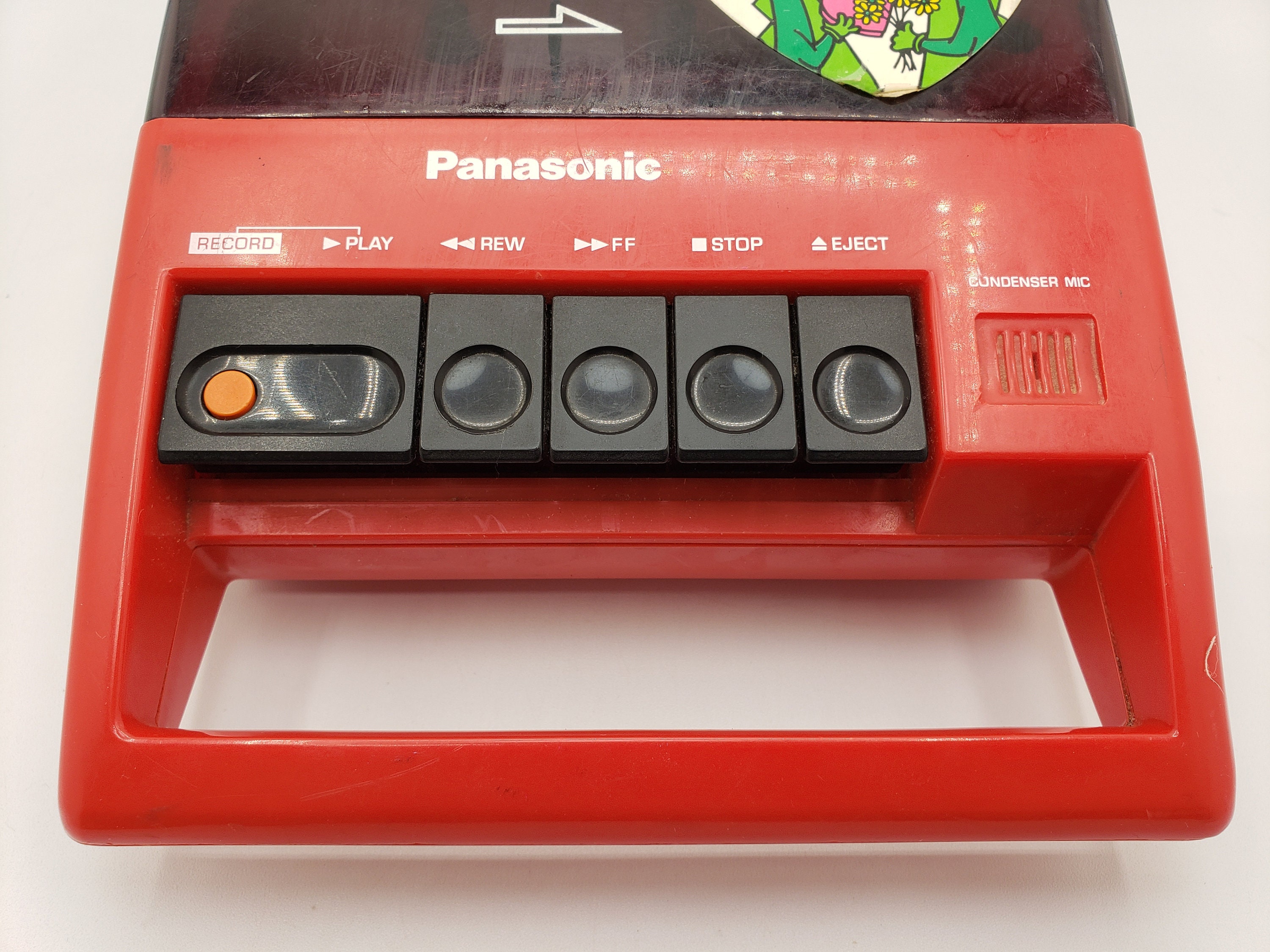 Panasonic RQ-44A Rq44a Red Portable Cassette Player Tape Recorder