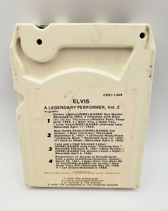 Elvis Presley A Legendary Performer 8 Track Tape Vol 2