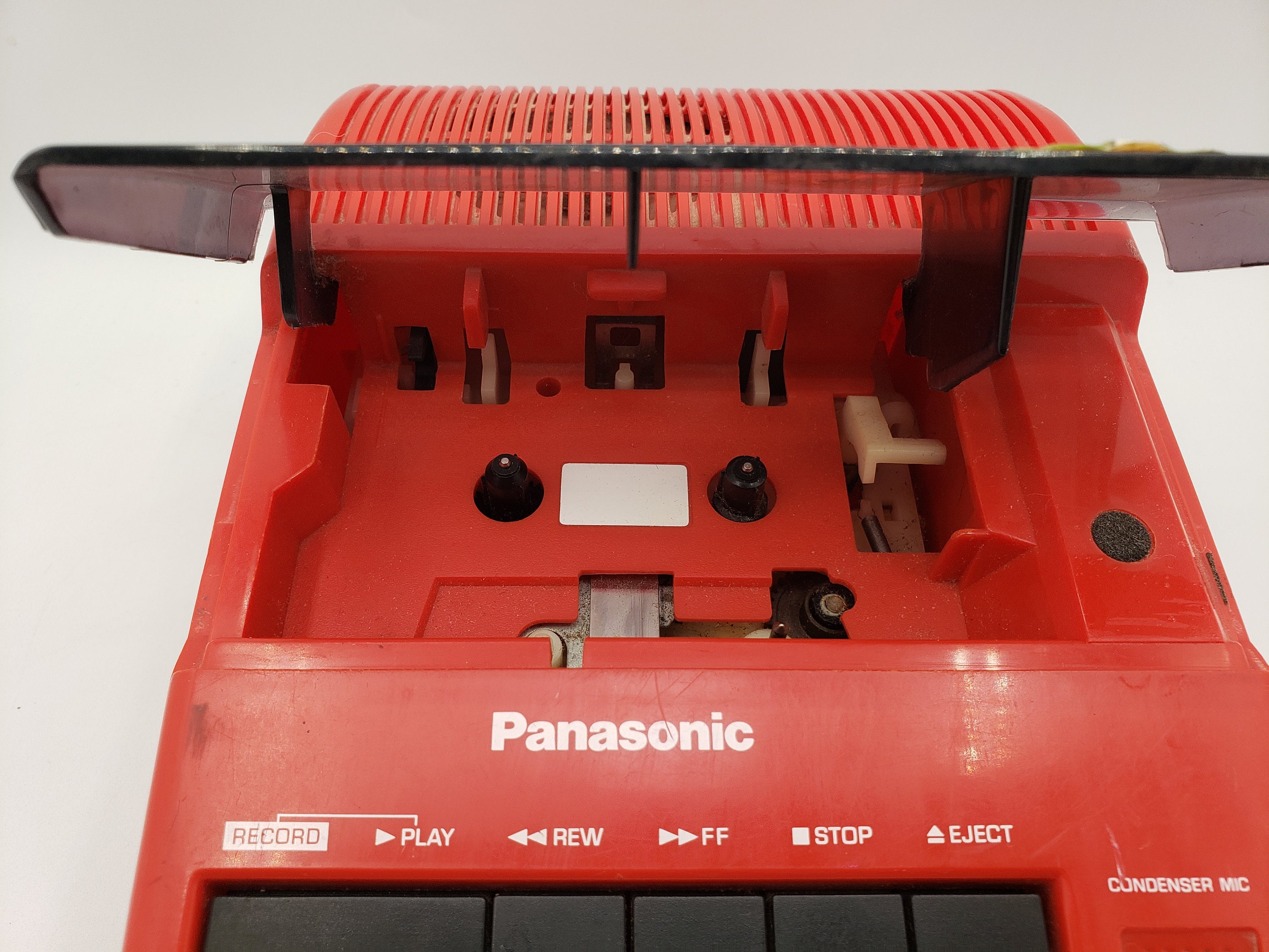 Panasonic RQ-44A Rq44a Red Portable Cassette Player Tape Recorder