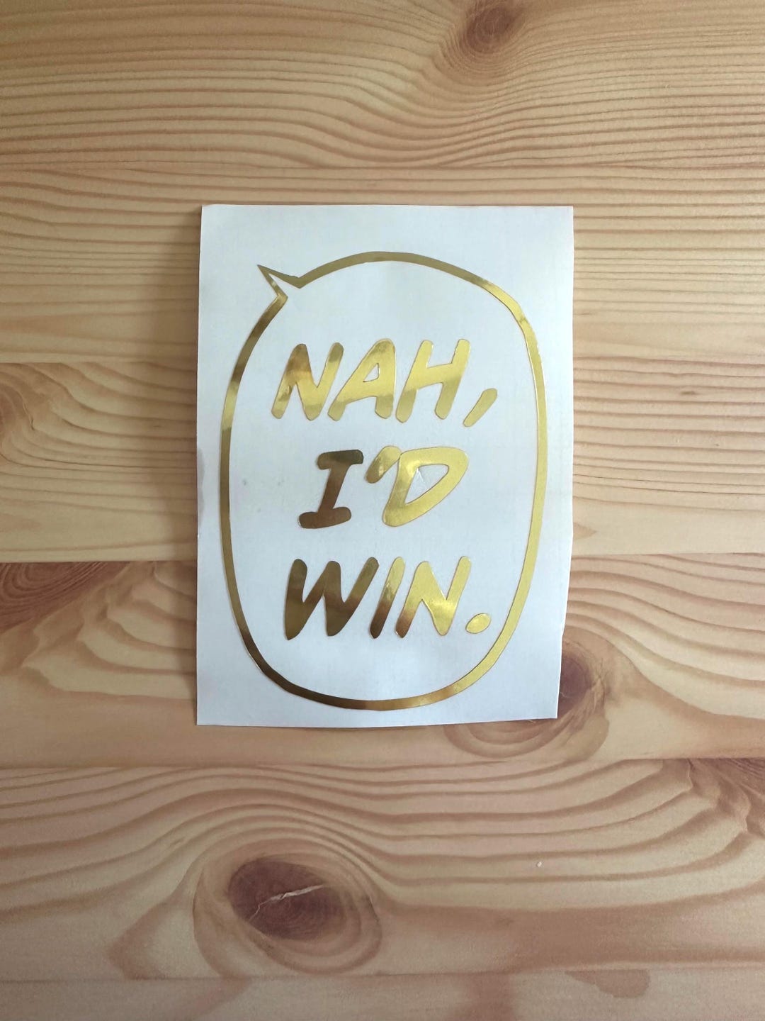 Nah I'd Win Anime Vinyl Decal Sticker | Anime Inspired Sticker for ...