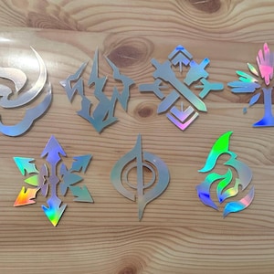 HSR Element/Type Vinyl | Honkai Star Rail Permanent Decal Sticker, for Windows, Cars, Laptops, Phones, Walls, Mirrors, Furniture, etc. |