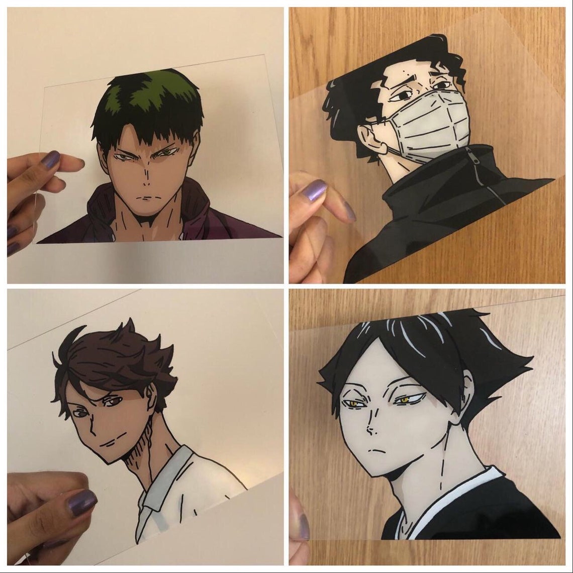 Custom Anime Glass Paintings Anime Inspired Glass Art Anime Decor