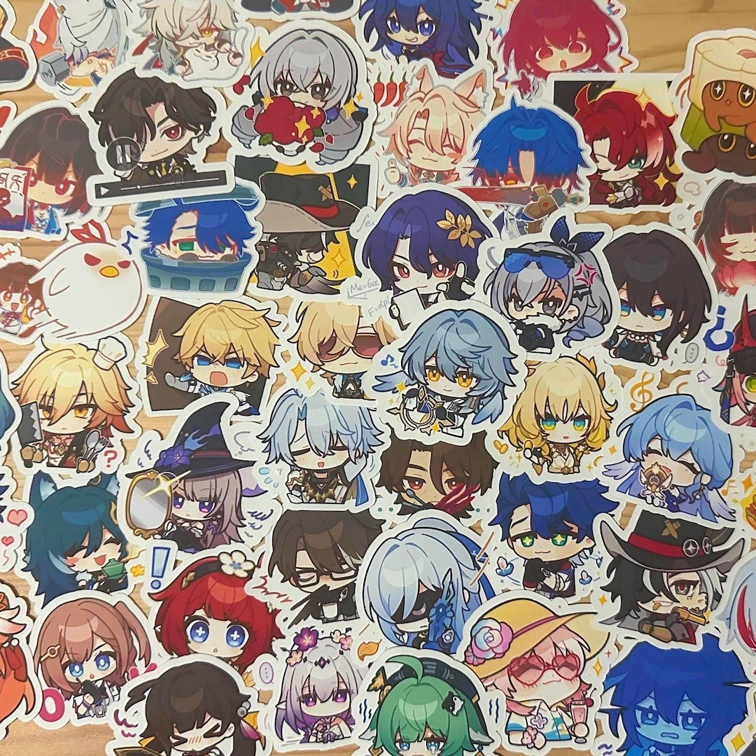 HSR Assorted Stickers | Matte Vinyl Stickers for Laptops, Walls, Books ...
