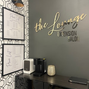 Placa comercial 3D, placas personalizadas, placa personalizada da empresa, placa de salão de beleza, placa para escritório, sinalização de clínica, placa de dentista, logotipo cortado a laser