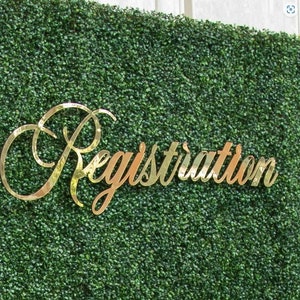 Custom Acrylic Name Sign Choose Your Font - living room decor, party decoration, baby name sign, nursery decor, mirror gold sign