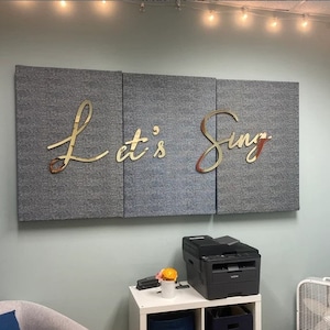 Custom Acrylic Name Sign Choose Your Font - living room decor, party decoration, baby name sign, nursery decor, mirror gold sign