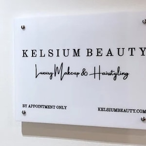 Custom Laser Cut Mirror Acrylic Logo Sign On Acrylic With Stand Offs