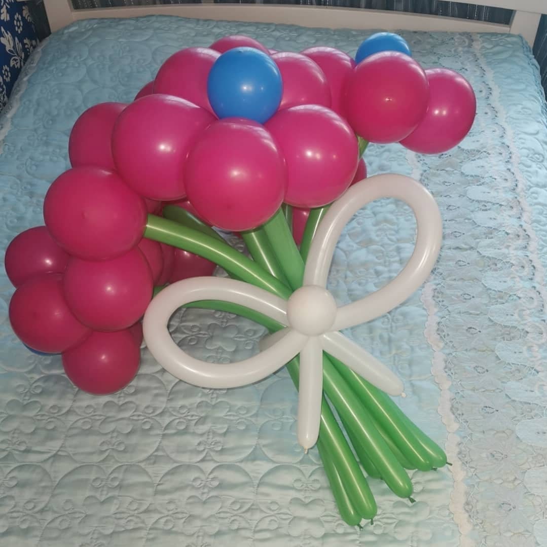 DIY set of balloons to create a bouquet of 7 flowers gift Etsy