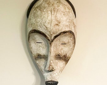 Handcarved Fang Ngil Mask, Authentic Gabon Mask, Handmade African Mask, Home Decor, Wall Hanging