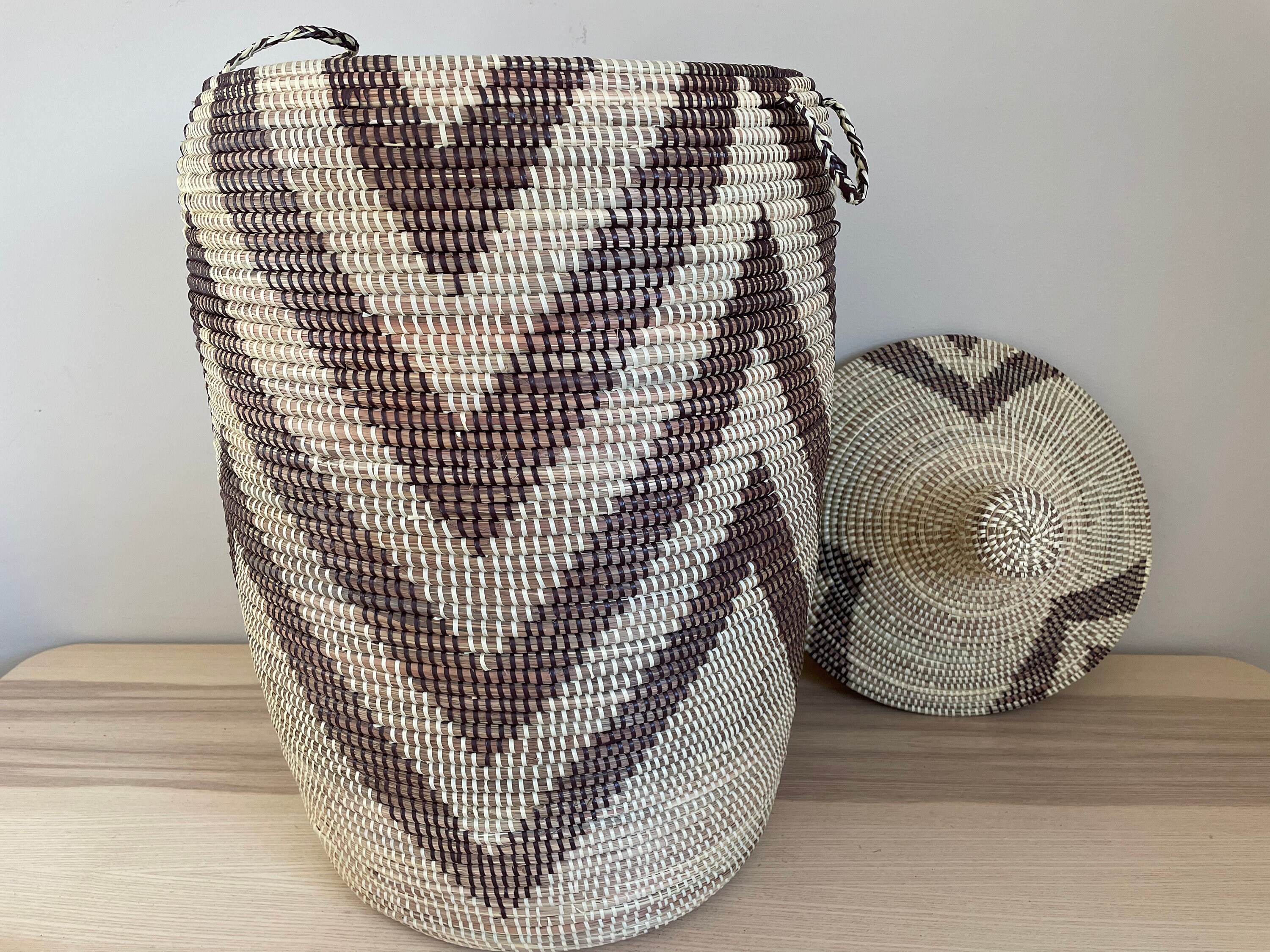 African Extralarge Woven Basket Senegal Laundry Etsy