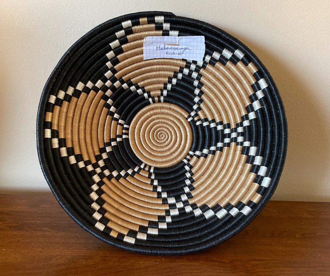 Panier mural africain, Panier Rwanda, Bol tressé, Fibre de sisal ...