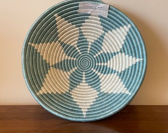 African Wall Basket, Rwanda Basket, Woven Bowl, Natural Sisal Fiber, Dining Centerpiece, Fruit & Bread Bowl, Home Decor, Wall Decor