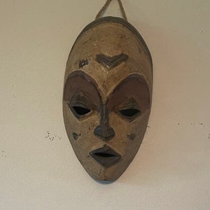 Hand-Carved African Mask, Authentic African Wood Mask, African Mask, Home Decor
