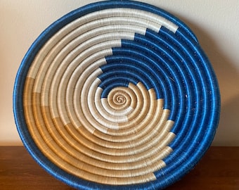 Cestino da parete africano, cestino ruandese, ciotola intrecciata, fibra di sisal naturale, centrotavola da pranzo, ciotola per frutta e pane, arredamento per la casa, arredamento da parete