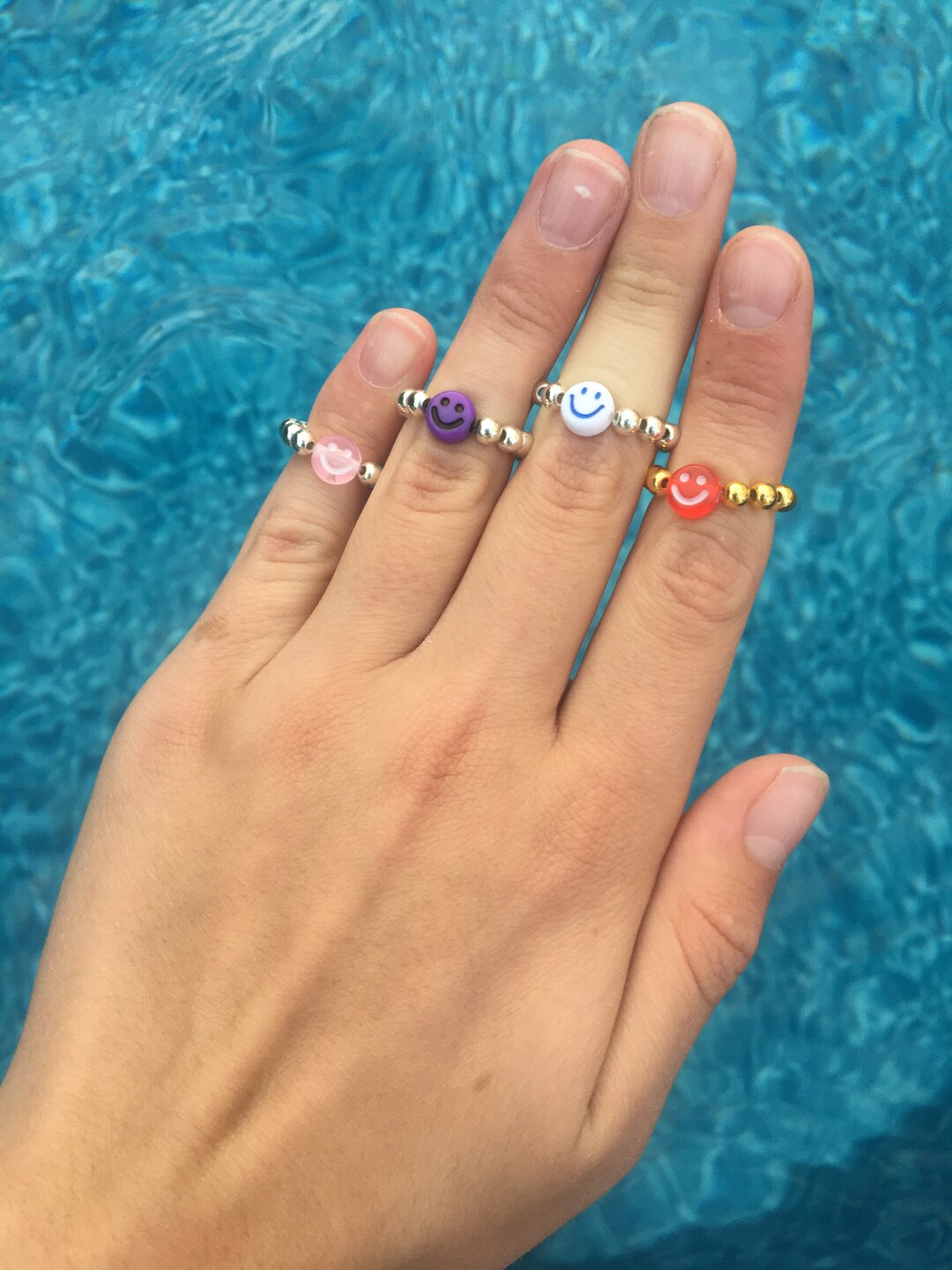 Smiley Ring Pack Etsy