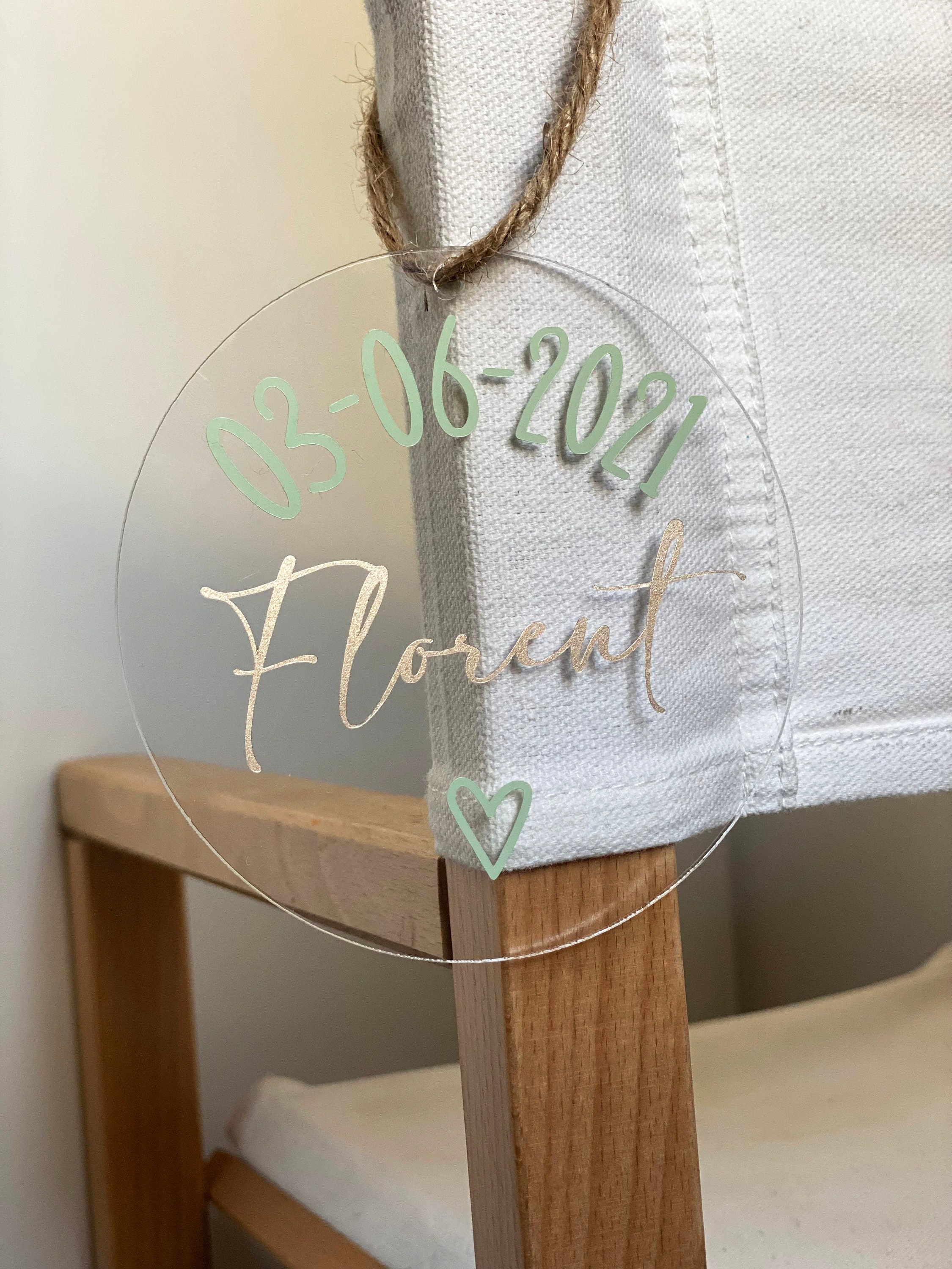 Plaque Décorative Personnalisable Naissance