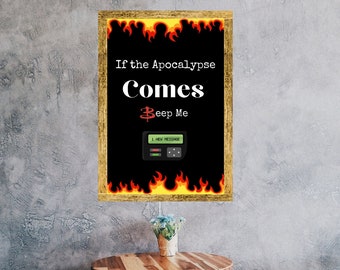 バフィー デジタルプリント | バフィー ポスター | バフィー 名言プリント | 黙示録がやってくる | バフィー デコレーションアート | バフィー 〜恋する十字架〜