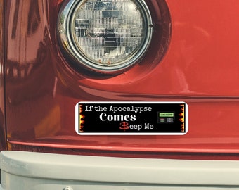 バフィー ステッカー | バフィー 名言ステッカー | バンパー ステッカー | 黙示録がやってくる | バフィー ファン ギフト | バフィー ファン ステッカー | 車用ステッカー