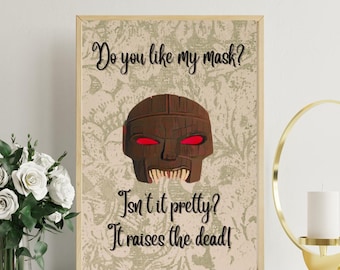 バフィー デジタルプリント | 私のマスクを見て、素敵でしょ | バフィー ポスター | バフィー 名言プリント | 装飾 | バフィー 〜恋する十字架〜