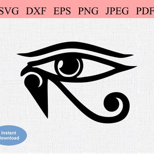 Ogen van Horus / SVG DXF EPS / All Seeing Eye / Eye of Providence / Egyptisch Alziend Oog / Mystieke Symbolen / Linker & Rechteroog van Horus
