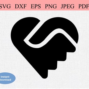 Holding Hands / SVG DXF EPS / Two abstract hands holding a handshake inside a heart / Geometric Clipart / United We Stand Symbol for Peace