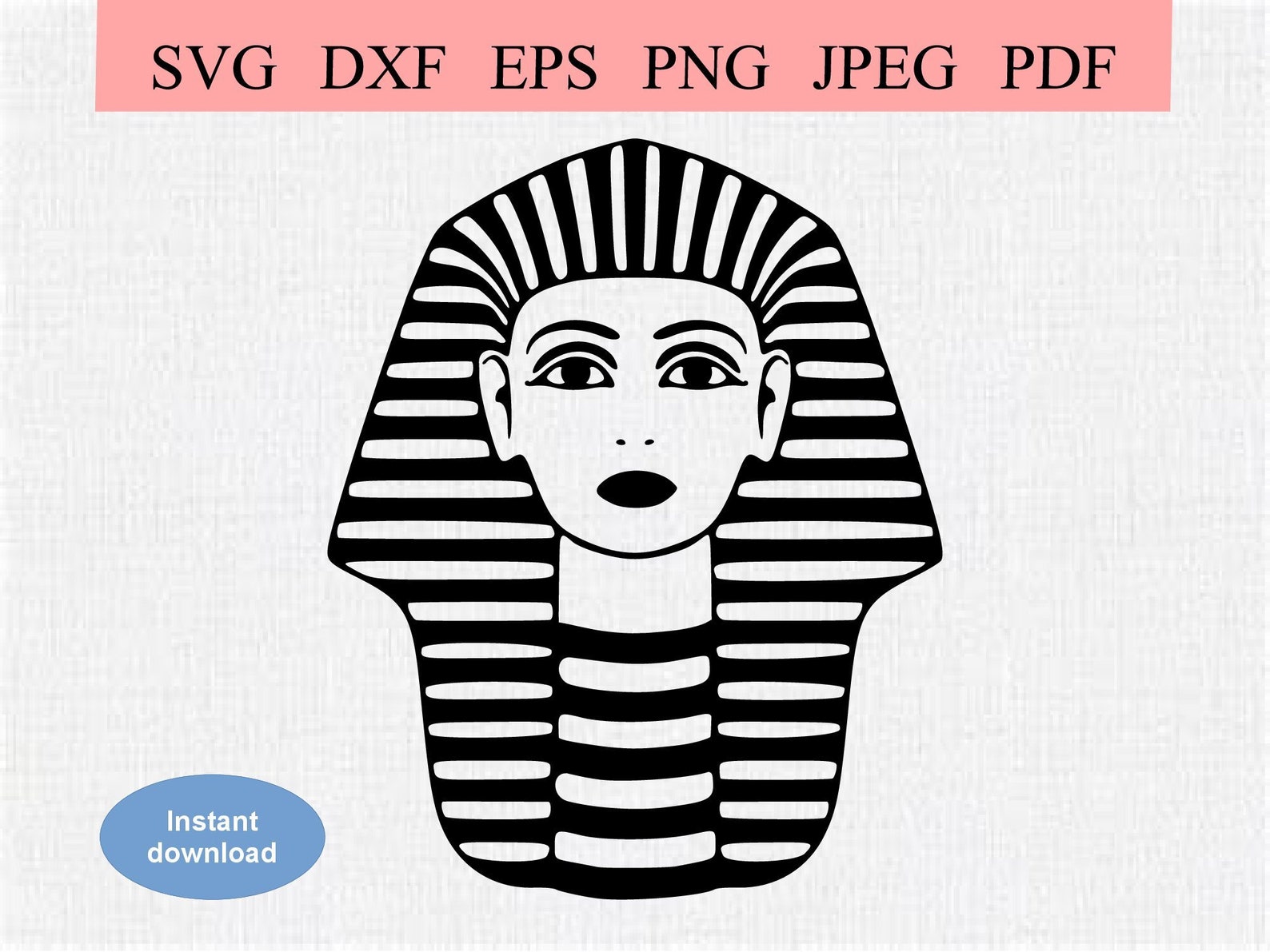 Egyptian Pharaoh / SVG DXF EPS / Queen of Egypt Nefertiti / Nefertiti ...