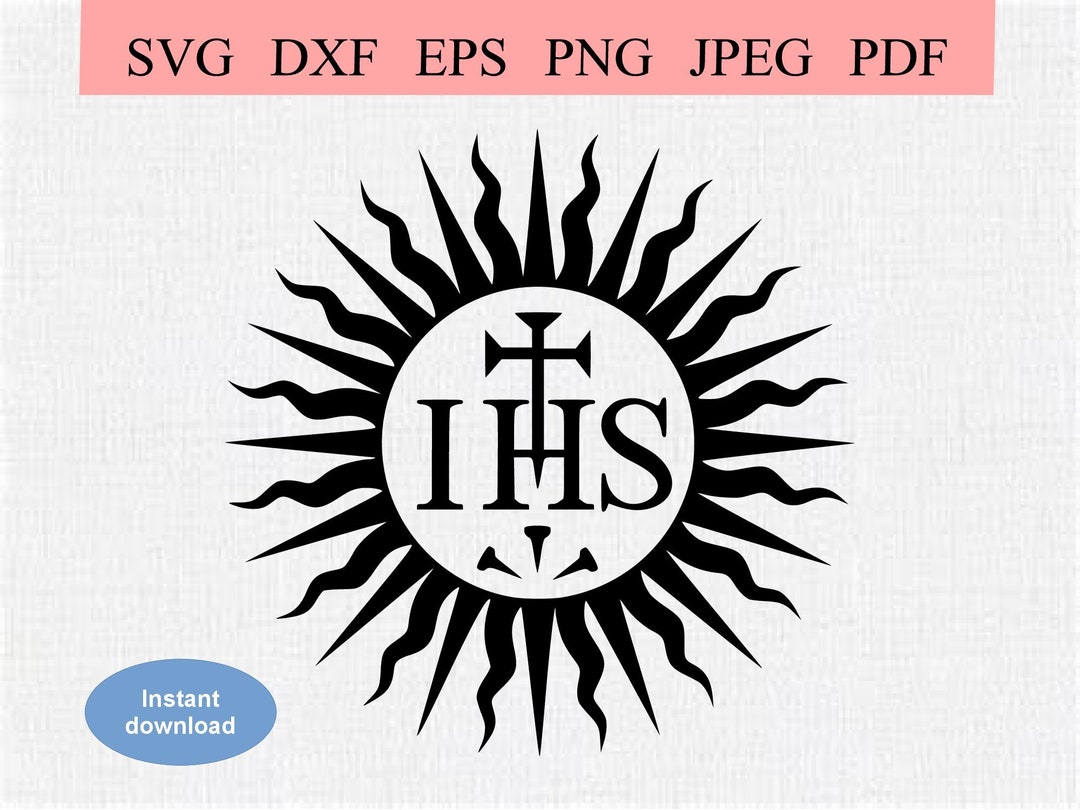 JHS Jesus Hominum Salvator イエスキリスト コミュニオ File:JHS-IHS-Monogram-Name-Jesus.svg - Wikimedia Commons