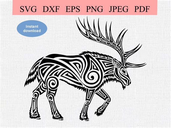 Tribal Geometric Deer / SVG DXF EPS / Cool Abstract Stag - Etsy Australia