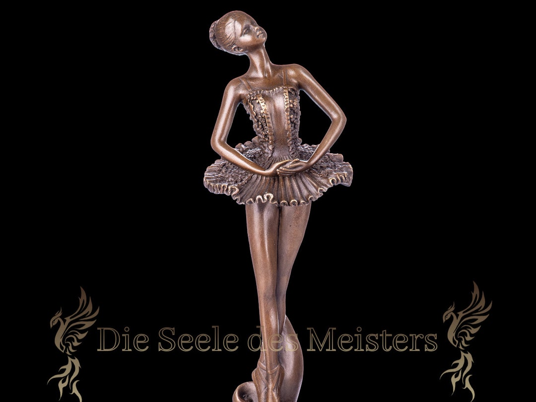 Ballerina Dancer Bronze Figure Statuette Sculpture Statue Etsy