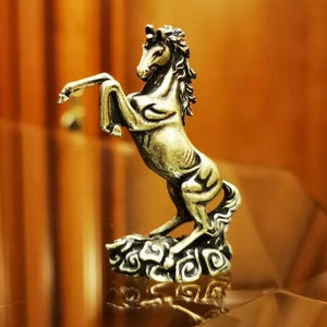 Paard bronzen figuur beeldje sculptuur beeldje bronzen handgemaakt miniatuur 565