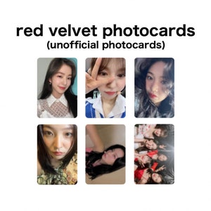red velvet photocards | kpop photocards