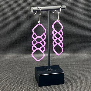 Curved Square's Earring Pair