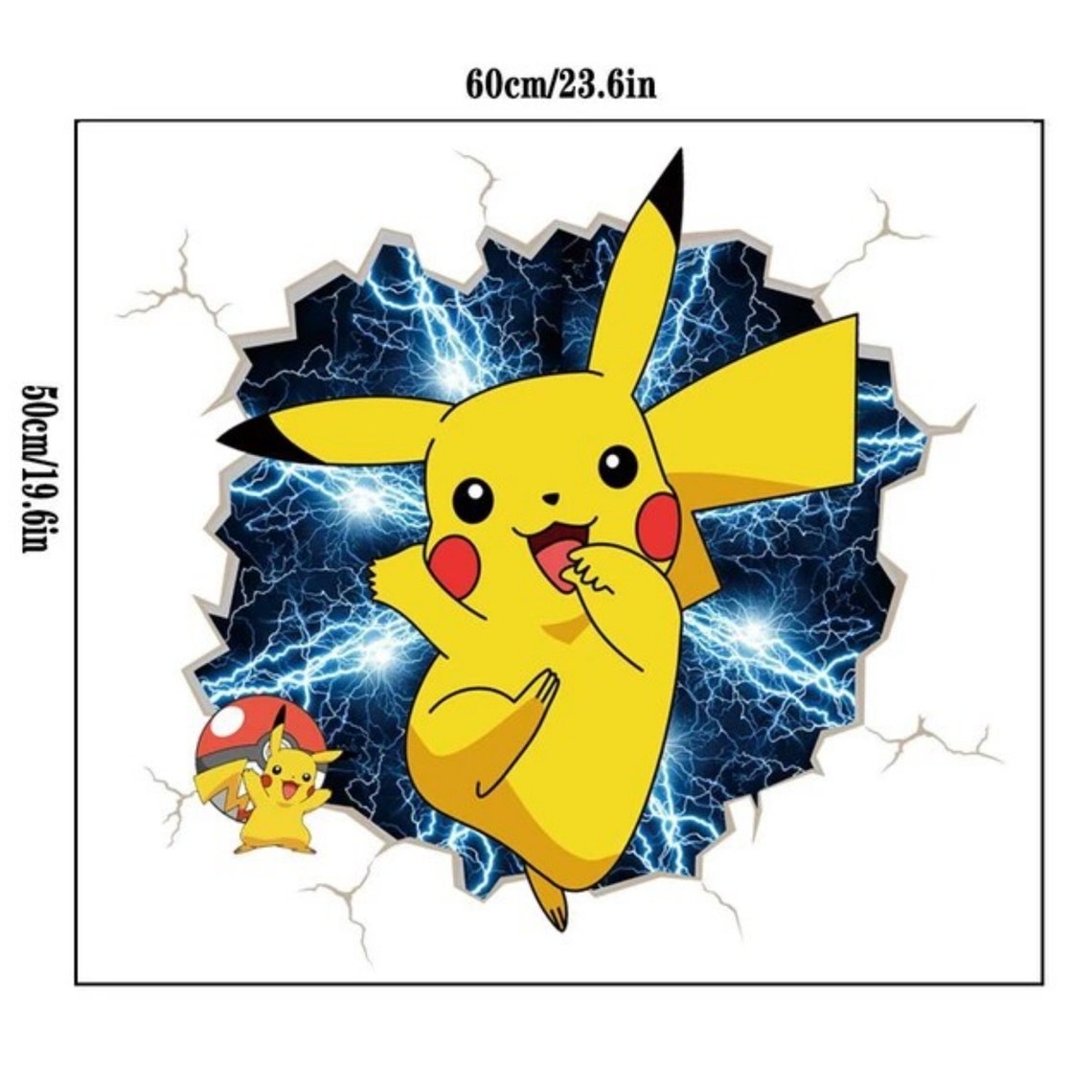 Pokemon Wall Decor 3D Wall Sticker Self Adhesive Kids Room Etsy Canada