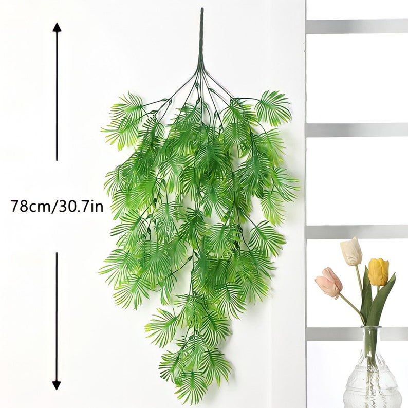 Artificial Fern Leaves Palm Leaves Hanging - Etsy