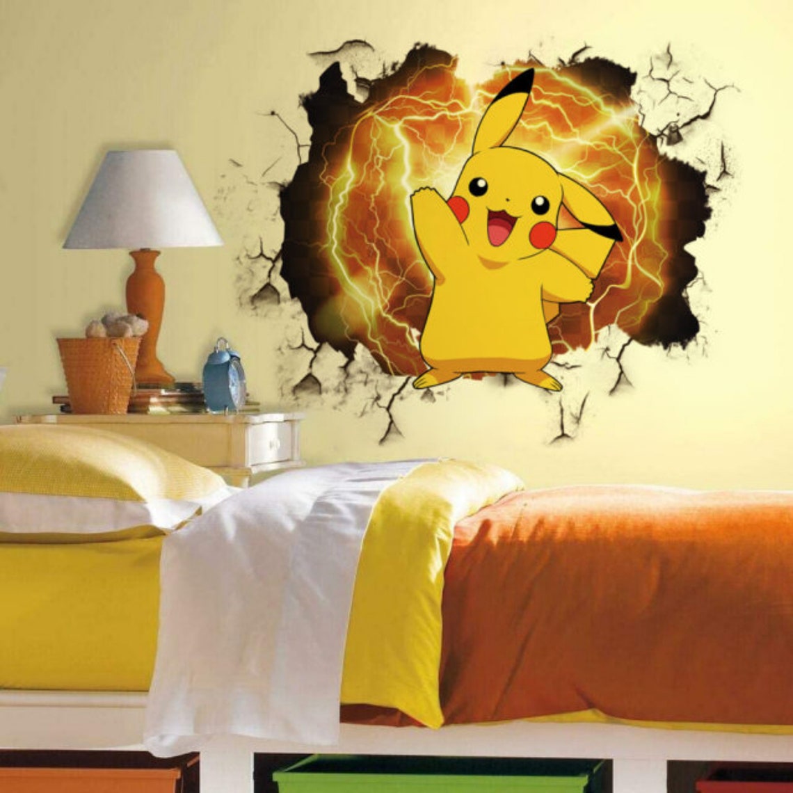 Pokemon Wall Decor 3D Wall Sticker Self Adhesive Kids Room Etsy Canada