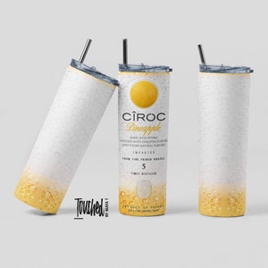 Ananas Ciroc Tumbler Datei, Alcohol Tumbler Design