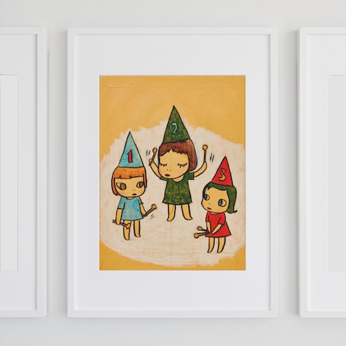 Yoshitomo Nara Print - 123 Drumming Girls, 奈良美智, Digital