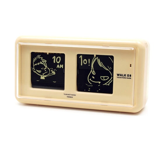 【新品✴︎未開封】奈良美智　パタパタロックFlip Clock WALK ON Brand New Yoshitomo Nara Walk on Flip Clock 奈良美智 時計 - Etsy