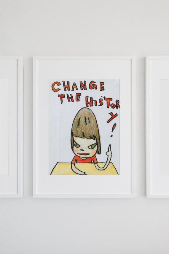 奈良美智（ならよしとも）「pissed off」 木版画 ED50 奈良美智 版画 ED50 奈良美智（ならよしとも）「pissed off」 木