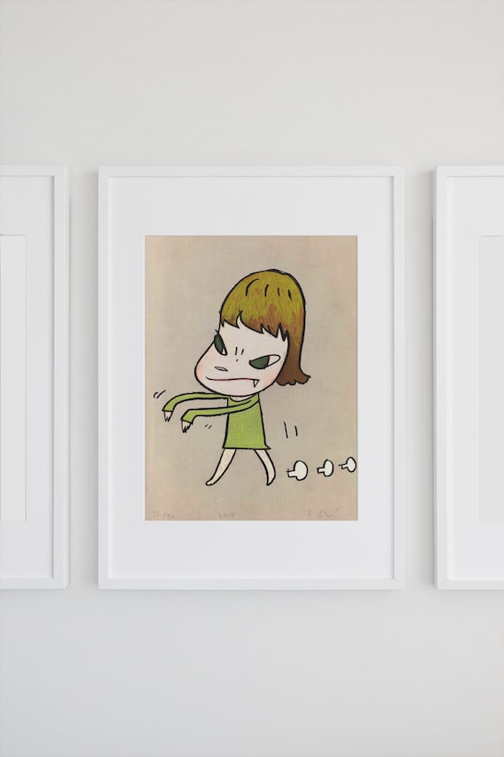 【希少】NARA YOSHITOMO 奈良美智　WALK ON Pup ニット帽 おんなのこ ぬいぐるみ NARAグッズ 限定品 フィギュア ドール ならよしとも 