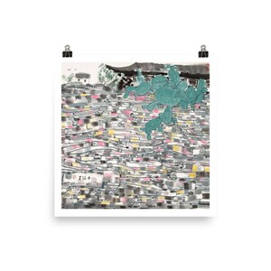 Wu Guan Zhong 吴冠中 吳冠中 Art Print - Hong Kong Chinese Contemporary Artist