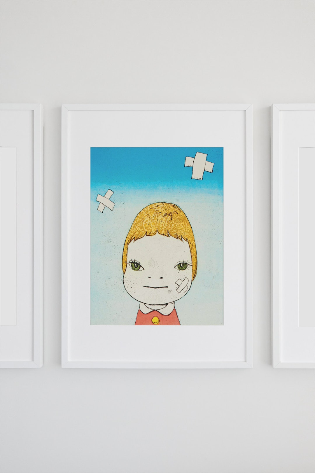 額装済/Green Eyes 2002/奈良 美智/ナラ ヨシトモ/ポスター il_1080xN.3260946437_rune.jpg