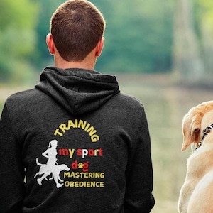 AKC Training My Sport Dog Hoodie or T-Shirt | Mastering Obedience Apparel for Trainers & Dog Sport Enthusiasts, Gift for Dog Sport Lovers