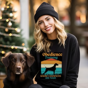 AKC Obedience Training T-Shirt, Sweatshirt or Hoodie | Champion Dog Sports Apparel for Trainers & Pet Lovers | Rally, Agility, Obedience