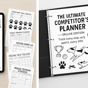 AKC Agility Training Planner: Dog Sport Journal (Printable Digital Download