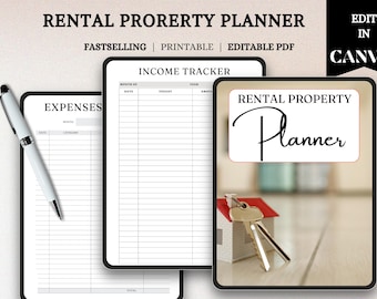 Rental Property Planner, Landlord Management Tracker, Rental Income Organizer, Property Expense Log, Tenant Record Keeper