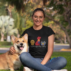 AKC Dog Sports Rally | Right Up My Rally Hat and T-Shirt | Rally Dog Apparel for AKC Rally  | Perfect  Gift for Rally Dog Lovers & Dog Sport