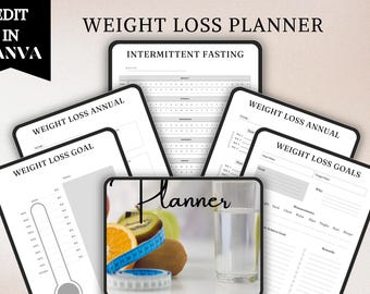 Weight Loss Planner, Fitness & Nutrition Tracker, Weight Loss Journal, Meal  Exercise Log, Health Planner