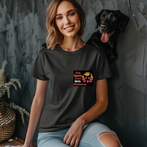 AKC Dog Sports Start with Obedience T-Shirt or Hoodie | Two-Sided | Dog Training Apparel for Trainer  | Gift for Obedience, Rally, Agility